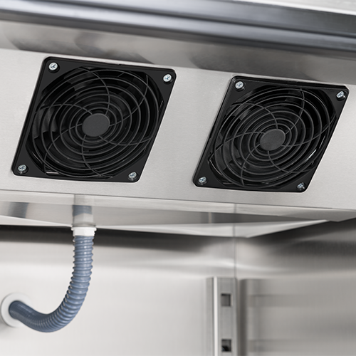 Evaporador com dupla ventilação