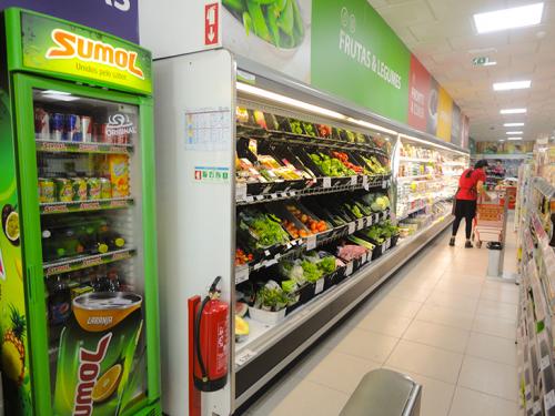 Mural de frutas e legumes