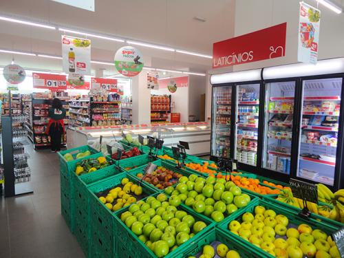 Expositores de frutas e legumes