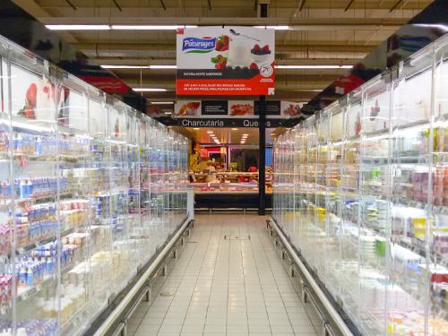 Murais refrigerados com portas de acrílico